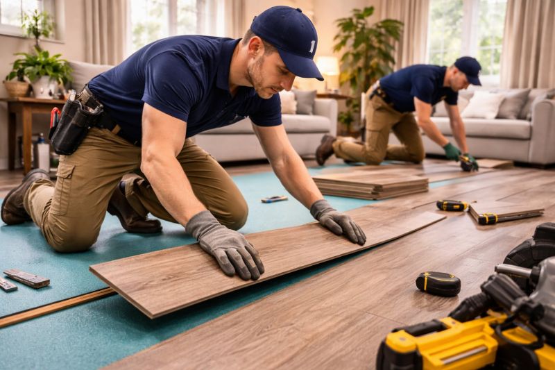 Laminate Floor Replacement in New Gloucester, ME