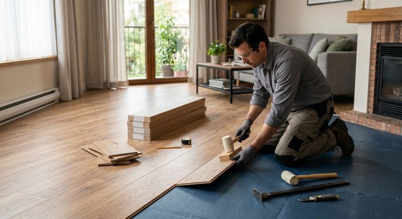 Laminate Floor Replacement in Topsham, ME