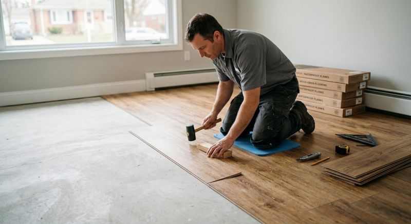 Linoleum Floor Installation in Steep Falls, ME