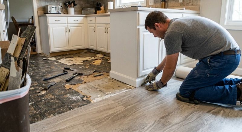 Linoleum Floor Installation in Woolwich, ME