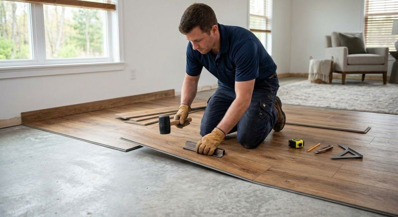 Luxury Vinyl Tile Installation in Lisbon Falls, ME