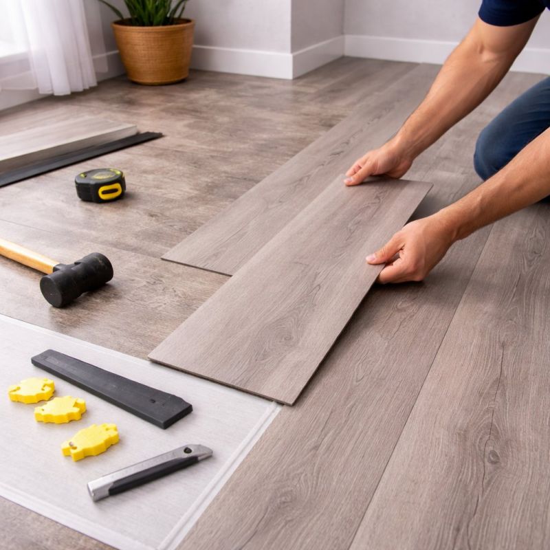Luxury Vinyl Tile Installation in Sebago, ME