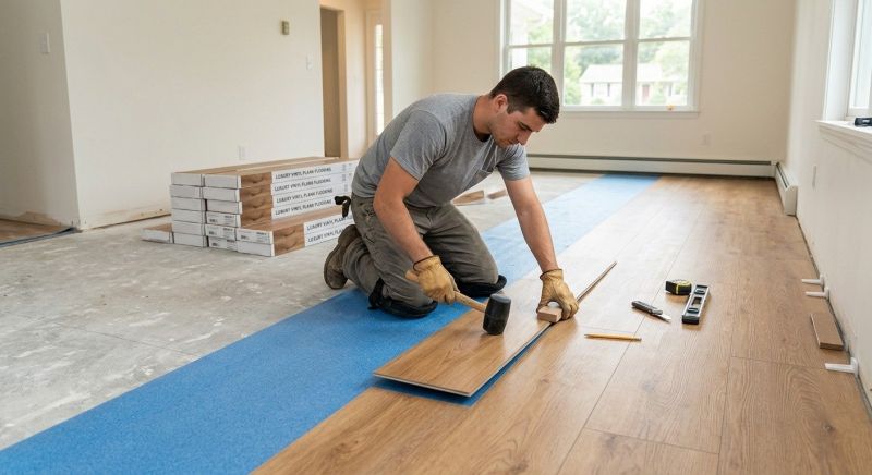 Lvt Flooring Installation in Bath, ME