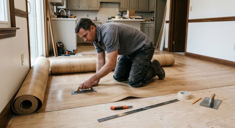 Sheet Flooring Installation in Auburn, ME