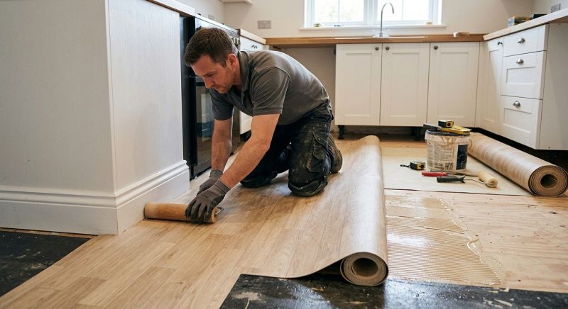 Sheet Linoleum Installation in Brunswick, ME
