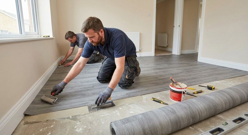 Sheet Linoleum Installation in Freeport, ME