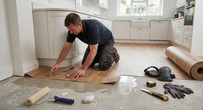 Sheet Linoleum Installation in Gray, ME