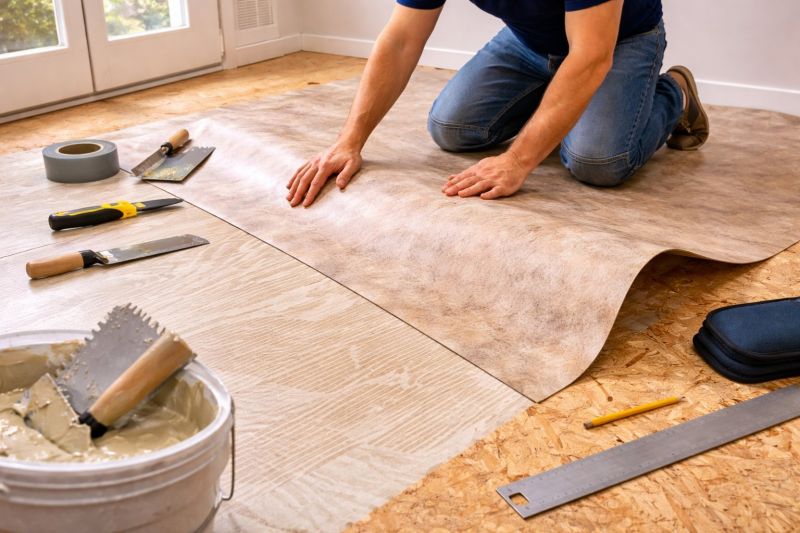 Sheet Vinyl Installation in Minot, ME