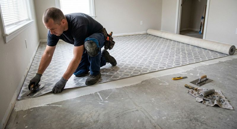 Sheet Vinyl Installation in Naples, ME