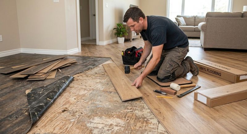 Vinyl Flooring Installation in Bath, ME